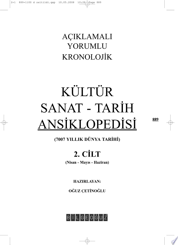 AÇIKLAMALI-YORUMLU KRONOLOJİK KÜLTÜR-SANAT-TARİH ANSİKLOPEDİSİ 2.CİLT kitap kapağı