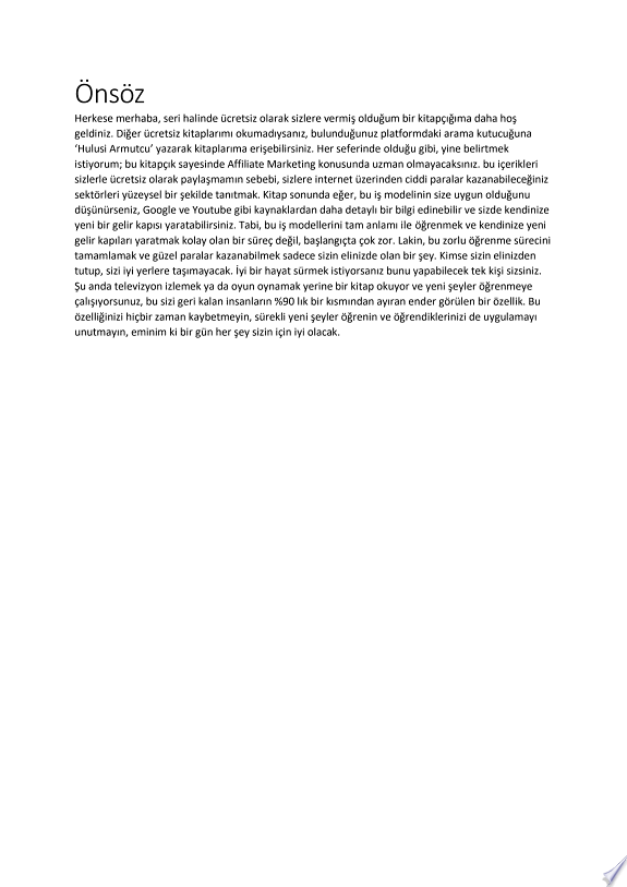 Affiliate Marketing ile Para Kazan kitap kapağı