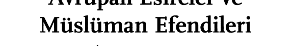 Avrupalı esireler ve Müslüman efendileri kitap kapağı