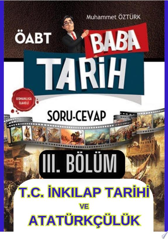 BABA TARİH ÖABT - III. BÖLÜM - İNKILAP TARİHİ - 2024 kitap kapağı