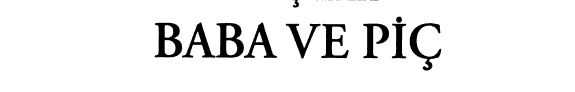 Baba ve piç kitap kapağı