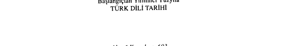 Başlangıçtan yirminci yüzyıla Türk dili tarihi kitap kapağı