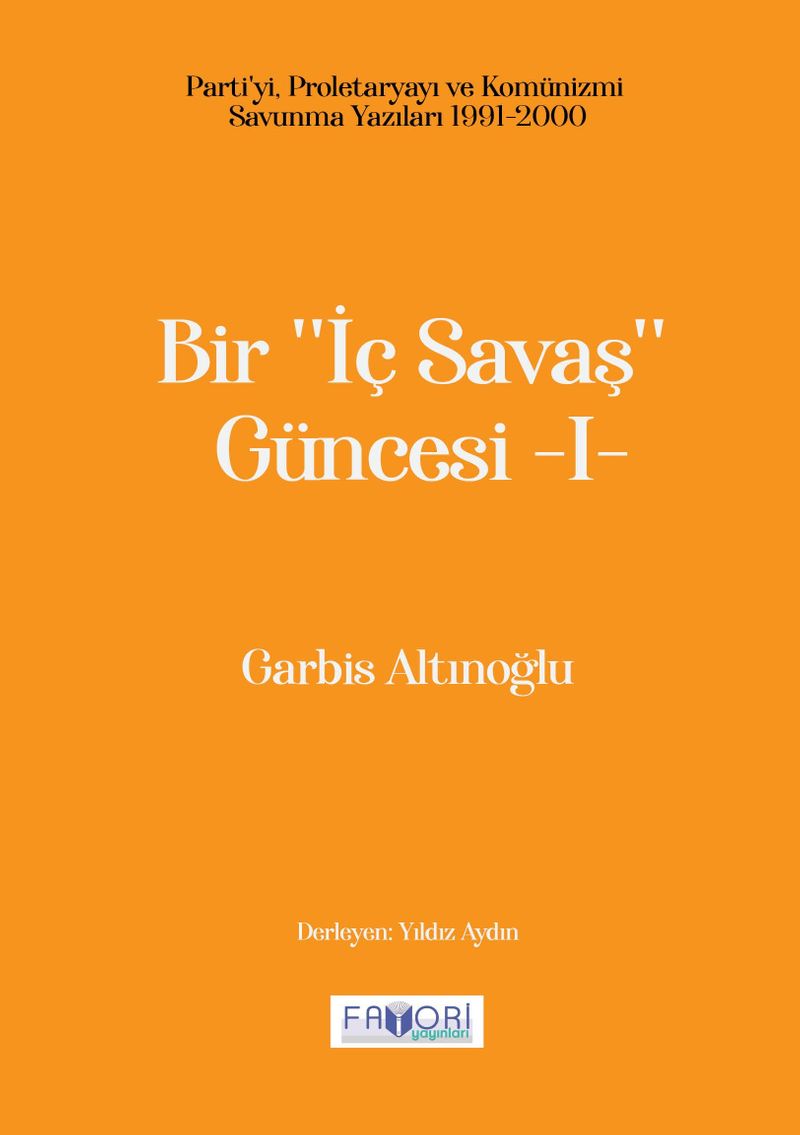 Bir İç Savaş Güncesi 1 kitap kapağı