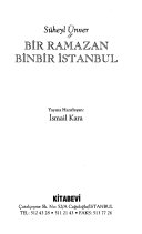 Bir Ramazan binbir İstanbul kitap kapağı