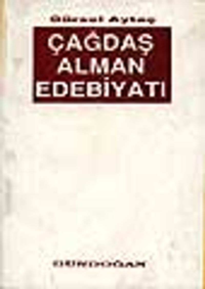 Çağdaş Alman Edebiyatı kitap kapağı