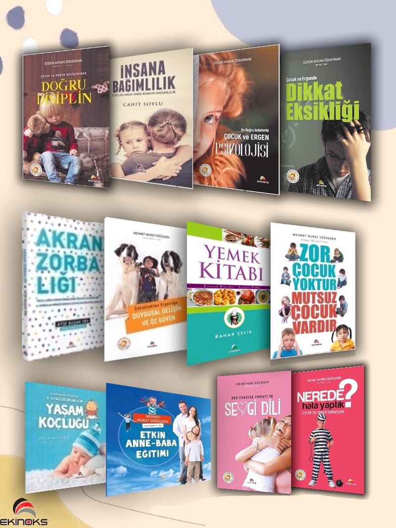 Çocuk Gelişimi ve Aile Eğitimi Seti (12 Kitap) Aileler ve Eğitimciler İçin kitap kapağı