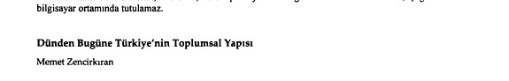 Dünden bugüne Türkiye'nin toplumsal yapısı kitap kapağı