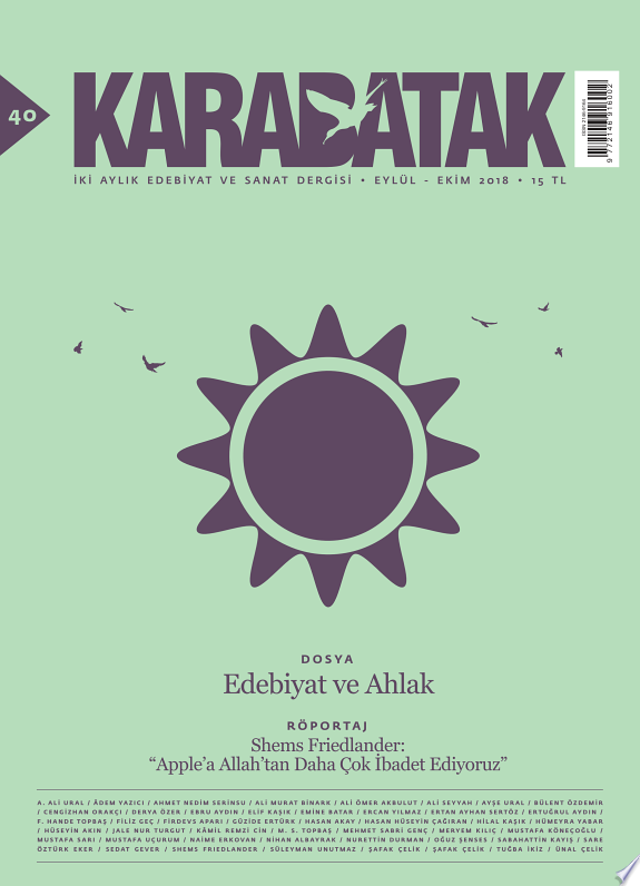 Edebiyat ve Ahlak (Karabatak #40) kitap kapağı