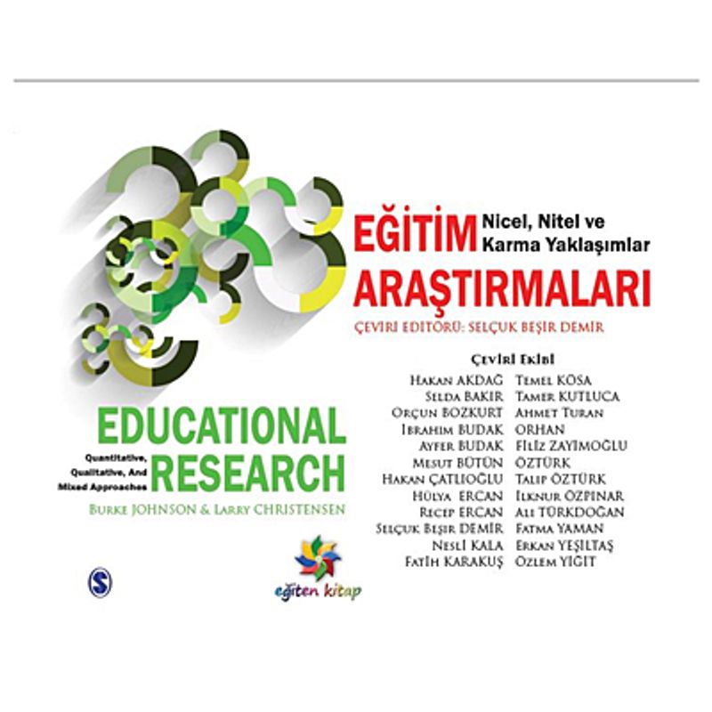Eğitim Araştırmaları Nicel, Nitel ve Karma Yaklaşımlar kitap kapağı