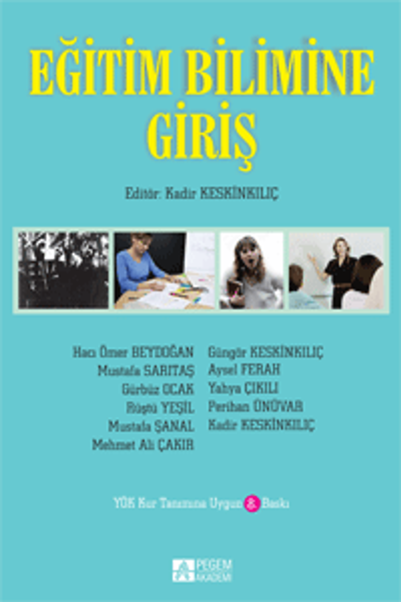 Eğitim Bilimine Giriş (Editör: Kadir Keskinkılıç) kitap kapağı