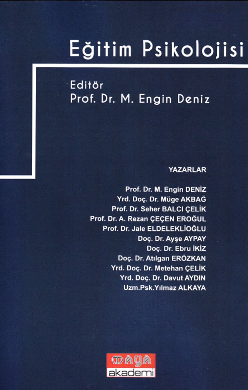Eğitim Psikolojisi kitap kapağı
