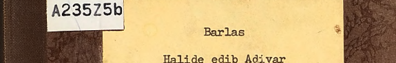 Halide Edib Adıvar kitap kapağı