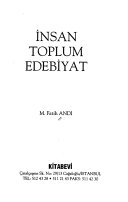 Insan, toplum, edebiyat kitap kapağı