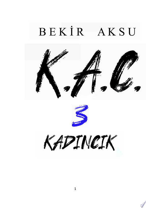 K.A.Ç. 3 "Kadıncık" kitap kapağı