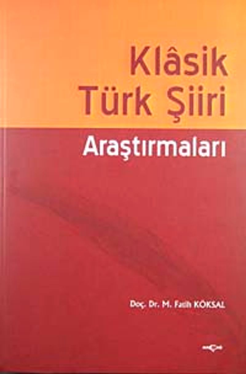 Klasik Türk Şiiri Araştırmaları kitap kapağı