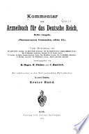 Kommentar Zum Arzneibuch Für Das Deutsche Reich, Pharmacopoea Germanica, Ed. III. kitap kapağı