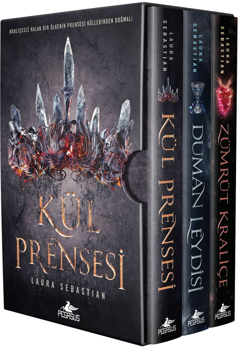 Kül Prensesi Serisi Kutulu Özel Set 3 Kitap - Ciltli kitap kapağı