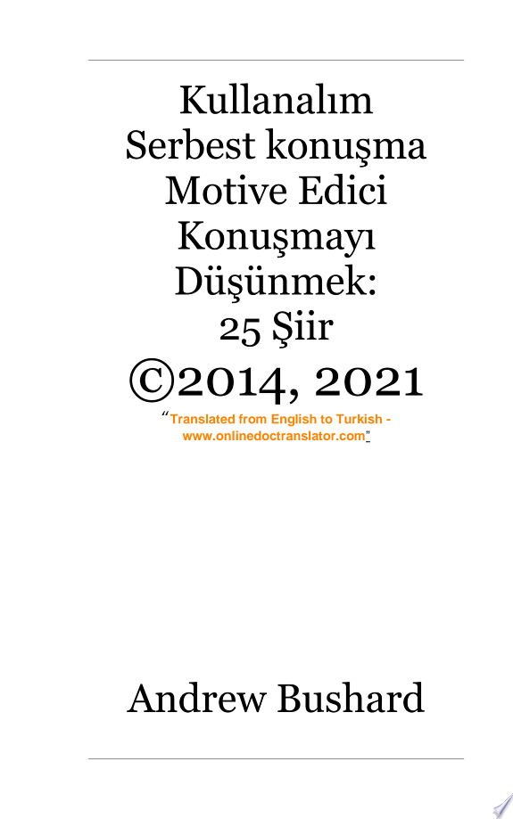 Kullanalım Serbest konuşma Motive Edici Konuşmayı Düşünmek: 25 Şiir kitap kapağı