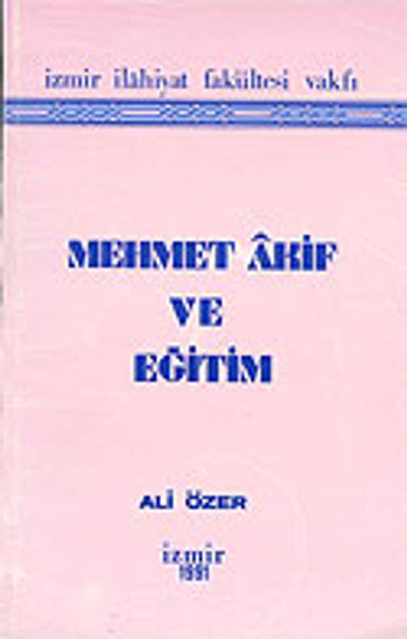 Mehmet Akif ve Eğitim kitap kapağı