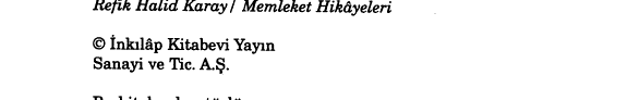 Memleket hikâyeleri kitap kapağı