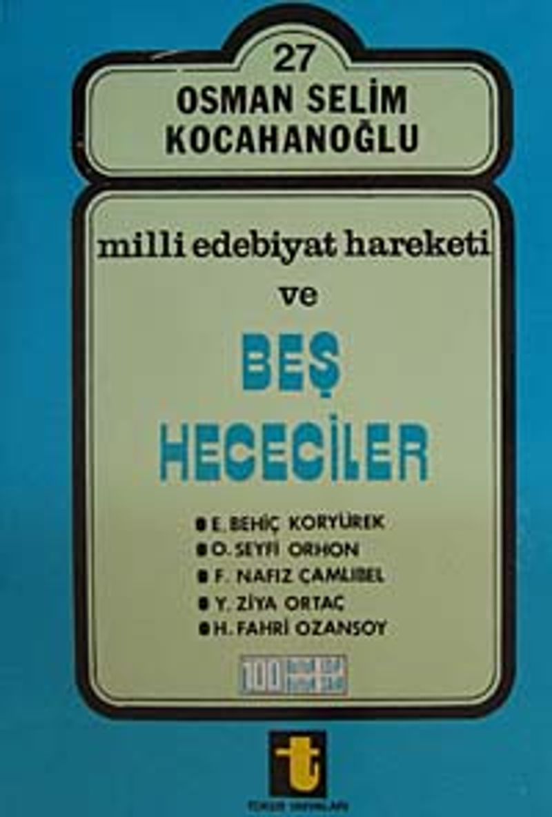 Milli Edebiyat Hareketi ve Beş Hececiler kitap kapağı