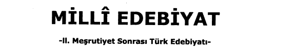 Millî edebiyat: Şiir kitap kapağı