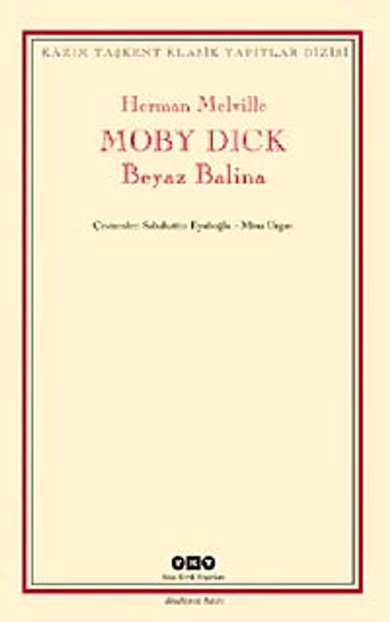 Moby Dick Beyaz Balina kitap kapağı