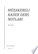Müzakereli Kader Ders Notları kitap kapağı