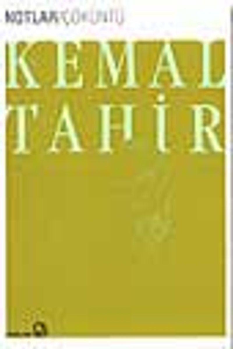 Notlar/ Çöküntü kitap kapağı