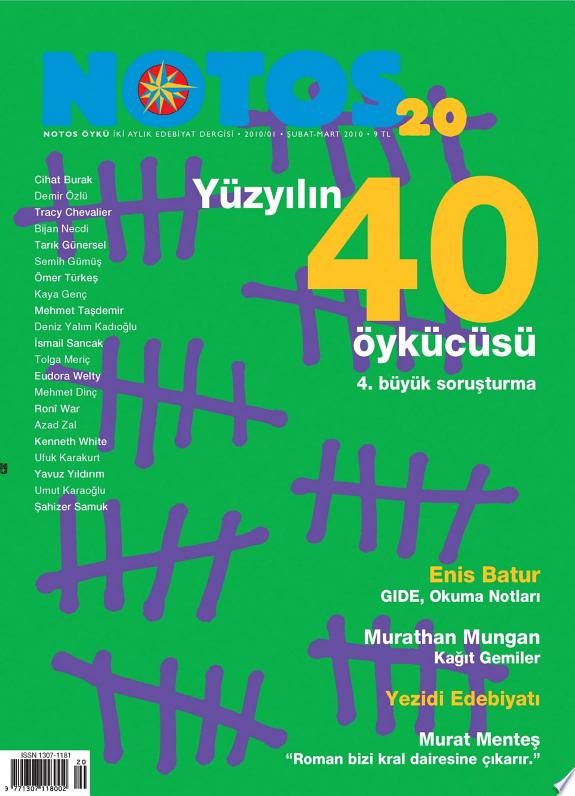 Notos Öykü 20 - Yüz Yılın 40 Öykücüsü (Notos’un 4. Büyük Soruşturması) kitap kapağı
