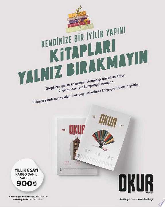 Okur Dergisi Sayı: 43 / Mayıs - Haziran 2025 kitap kapağı