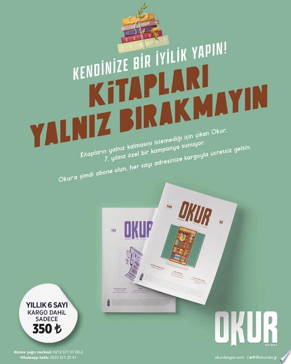 Okur Dergisi Sayı:33 / Eylül - Ekim 2023 kitap kapağı