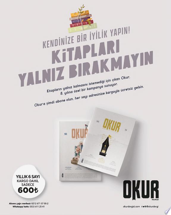 Okur Kitap Dergisi Sayı: Sayı:38 / Temmuz-Ağustos 2024 kitap kapağı