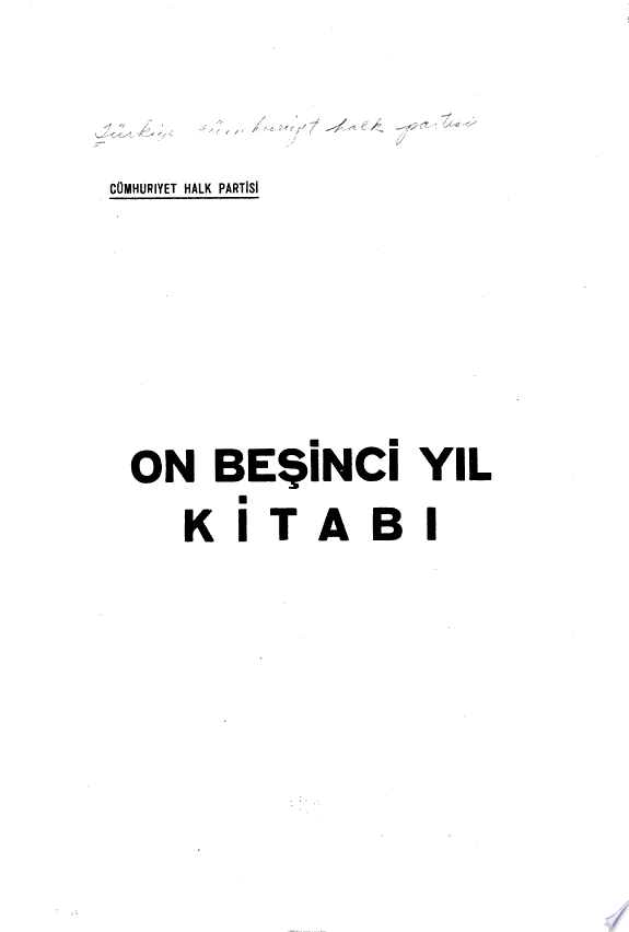 On beşinci yıl kitabı kitap kapağı