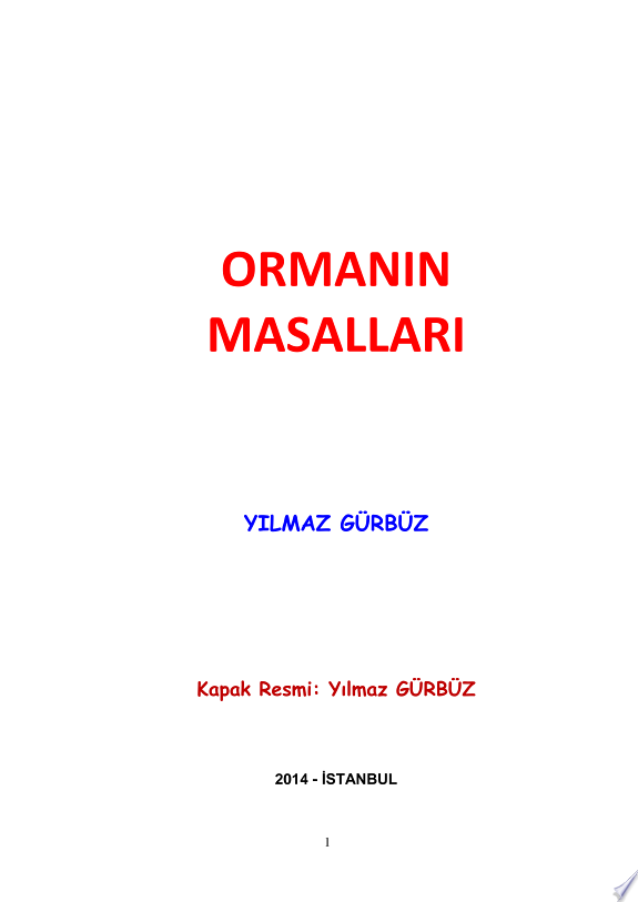 ORMANIN MASALLARI kitap kapağı