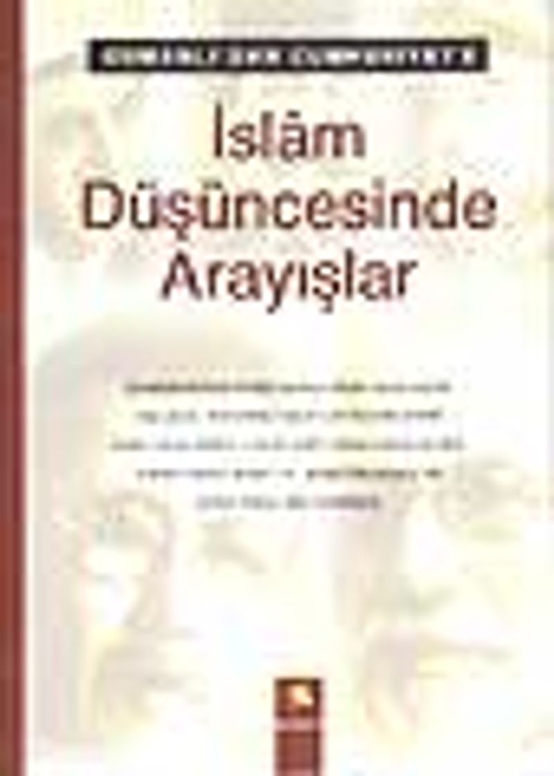 Osmanlıdan Cumhuriyete İslam Düşüncesinde Arayışlar kitap kapağı