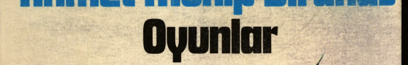 Oyunlar kitap kapağı