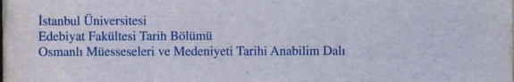 Prof. Dr. Mübahat S. Kütükoğlu'na armağan kitap kapağı