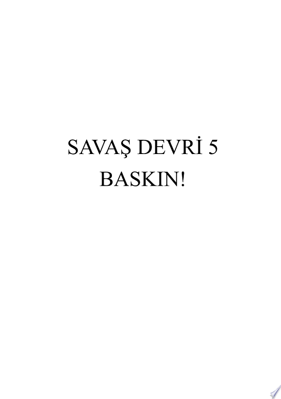Savaş Devri 5 kitap kapağı