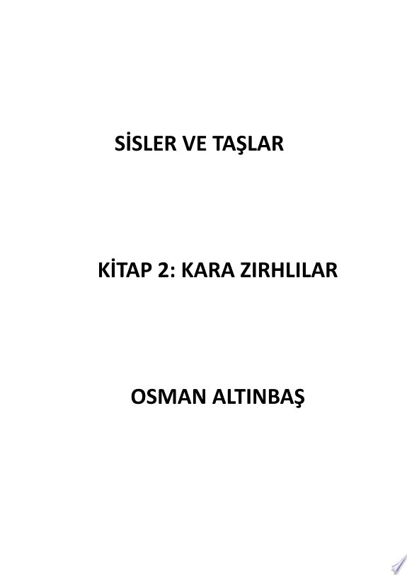 SİSLER VE TAŞLAR kitap kapağı