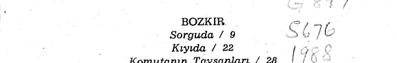 Sorguda kitap kapağı