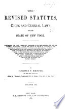 The Revised Statutes, Codes and General Laws of the State of New York kitap kapağı
