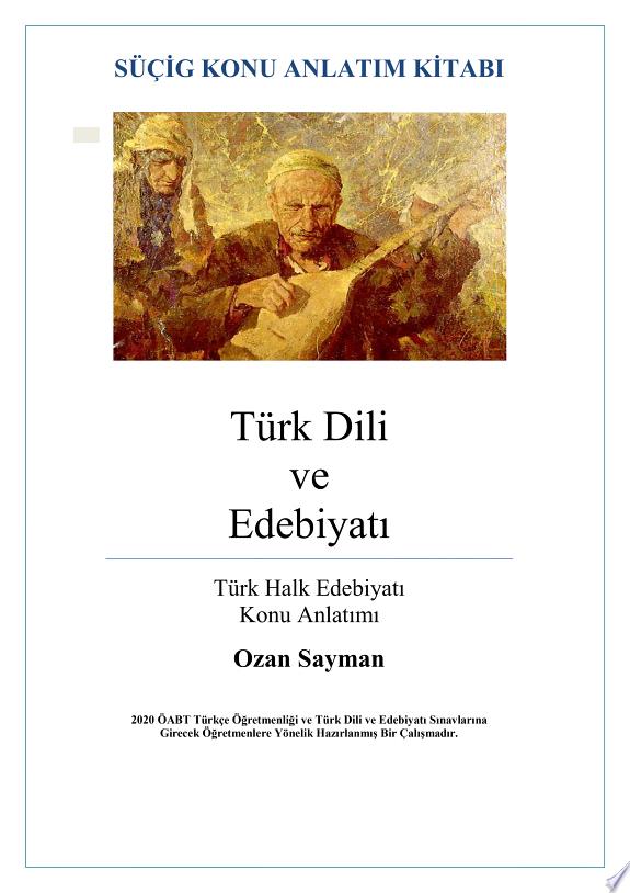 Türk Halk Edebiyatı Konu Anlatımı - ÖABT kitap kapağı