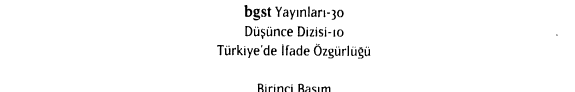 Türkiye'de ifade özgürlüğü kitap kapağı
