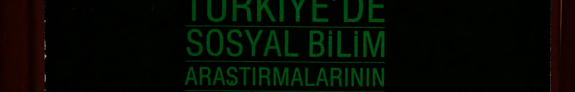 Türkiyeʼde sosyal bilim araştırmalarının gelişimi kitap kapağı