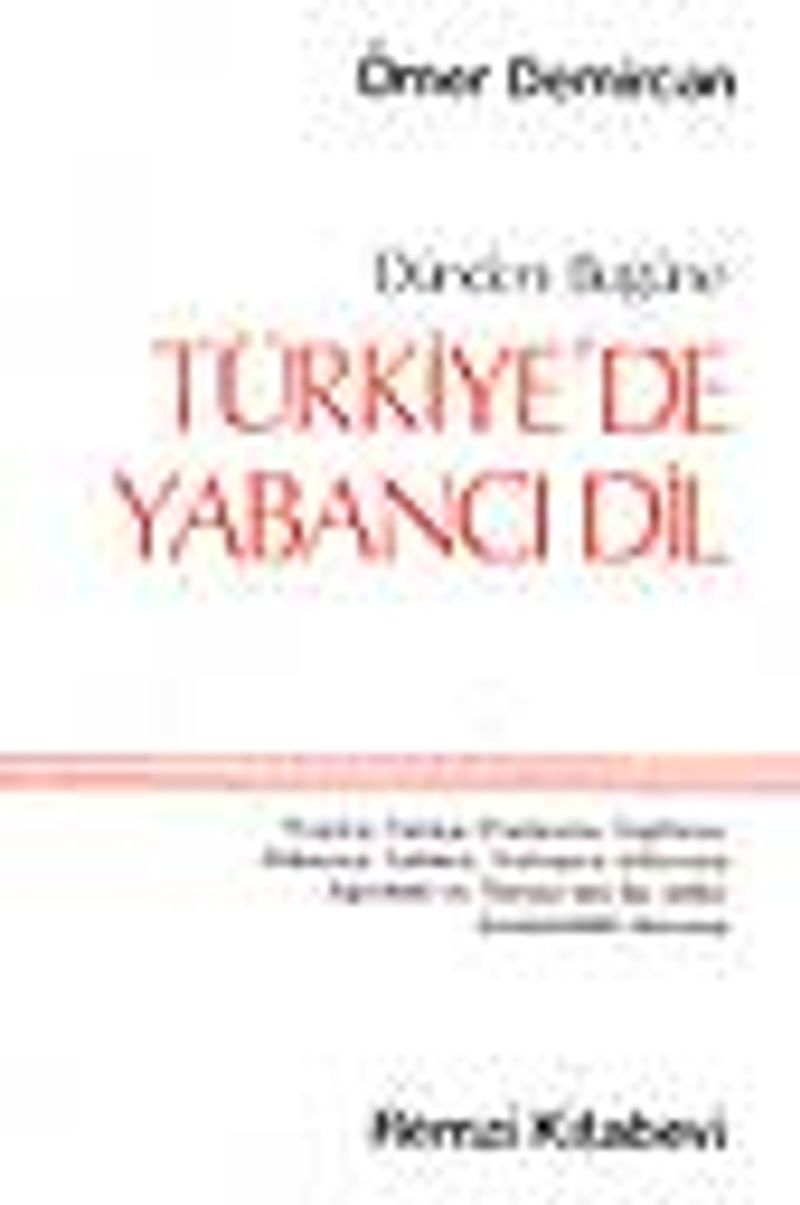Türkiye'de Yabancı Dil / 4-B-64 kitap kapağı