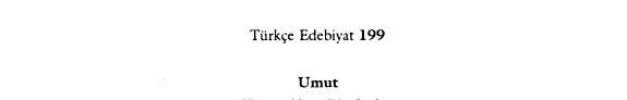 Umut kitap kapağı