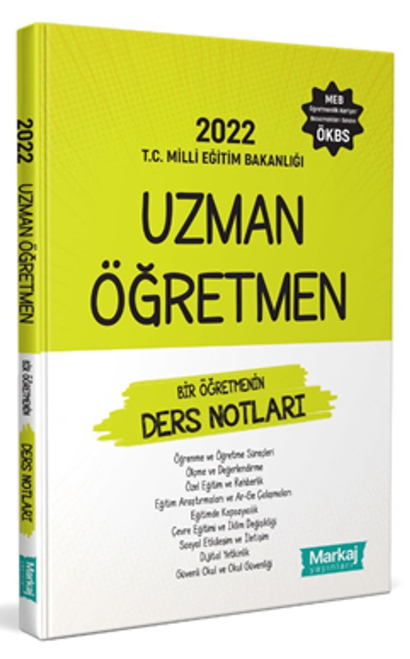 Uzman Öğretmen Bir Öğretmenin Ders Notları kitap kapağı