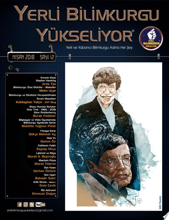 Yerli Bilimkurgu Yükseliyor Dergisi Nisan 2018 kitap kapağı