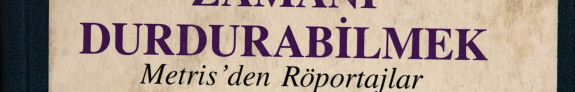 Zamanı durdurabilmek kitap kapağı